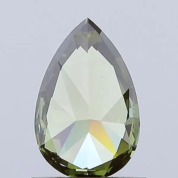 0.89ct Pear Lab Grown Diamond (Colour Fancy Deep Green, Clarity VS1, IGI Certified)