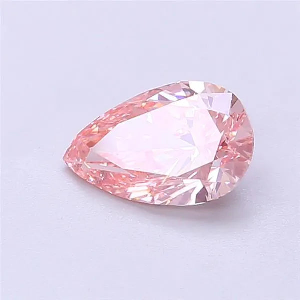 0.89ct Pear Lab Grown Diamond (Colour Fancy Vivid Pink, Clarity VS1, IGI Certified)