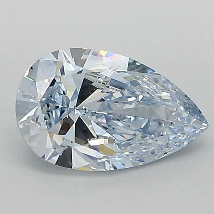 0.90ct Pear Lab Grown Diamond (Colour Fancy Intense Blue, Clarity VS1, Cut GD, IGI Certified)