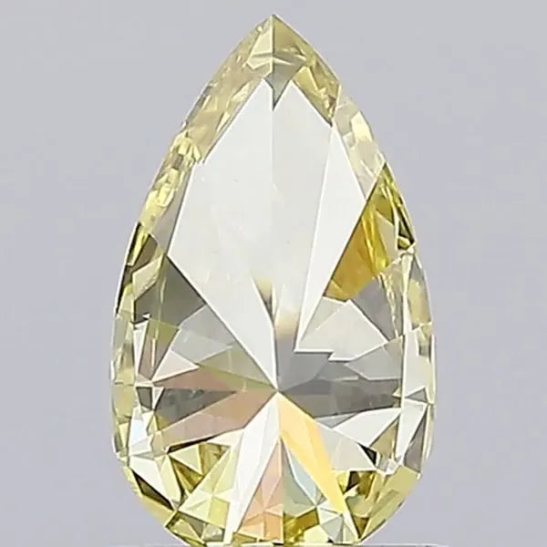 0.90ct Pear Lab Grown Diamond (Colour Fancy Intense Yellow, Clarity VVS2, IGI Certified)
