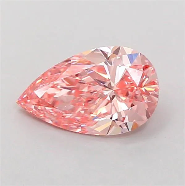 0.90ct Pear Lab Grown Diamond (Colour Fancy Vivid Pink, Clarity VS2, IGI Certified)