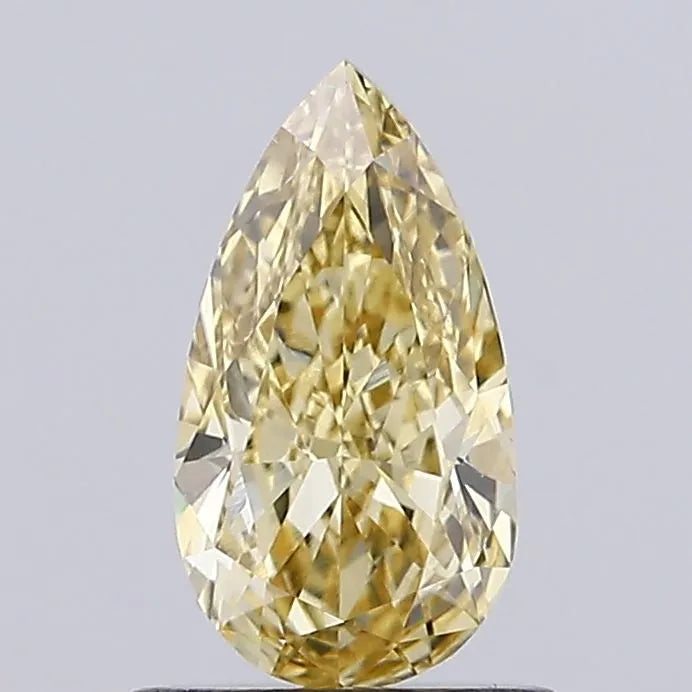 0.90ct Pear Lab Grown Diamond (Colour Fancy Yellow, Clarity VVS2, IGI Certified)