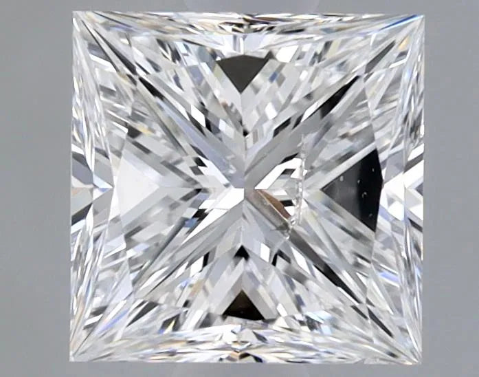 0.90ct Princess Natural Diamond (Colour E, Clarity SI2, HRD Certified)