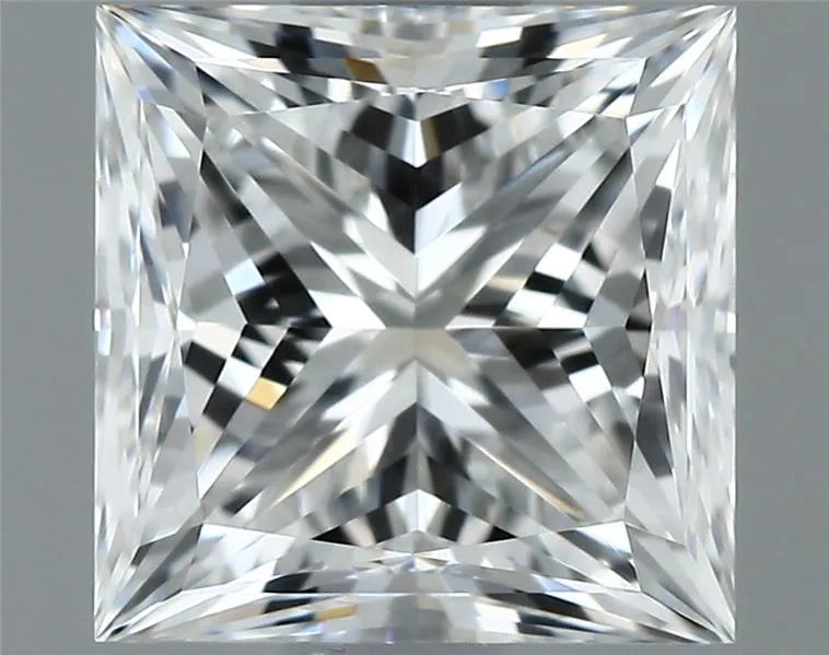 0.90ct Princess Natural Diamond (Colour F, Clarity IF, GIA Certified)