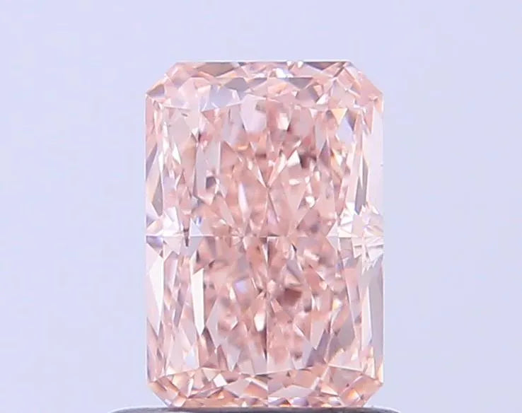 0.90ct Radiant Lab Grown Diamond (Colour Fancy Brownish Pink, Clarity VS1, IGI Certified)