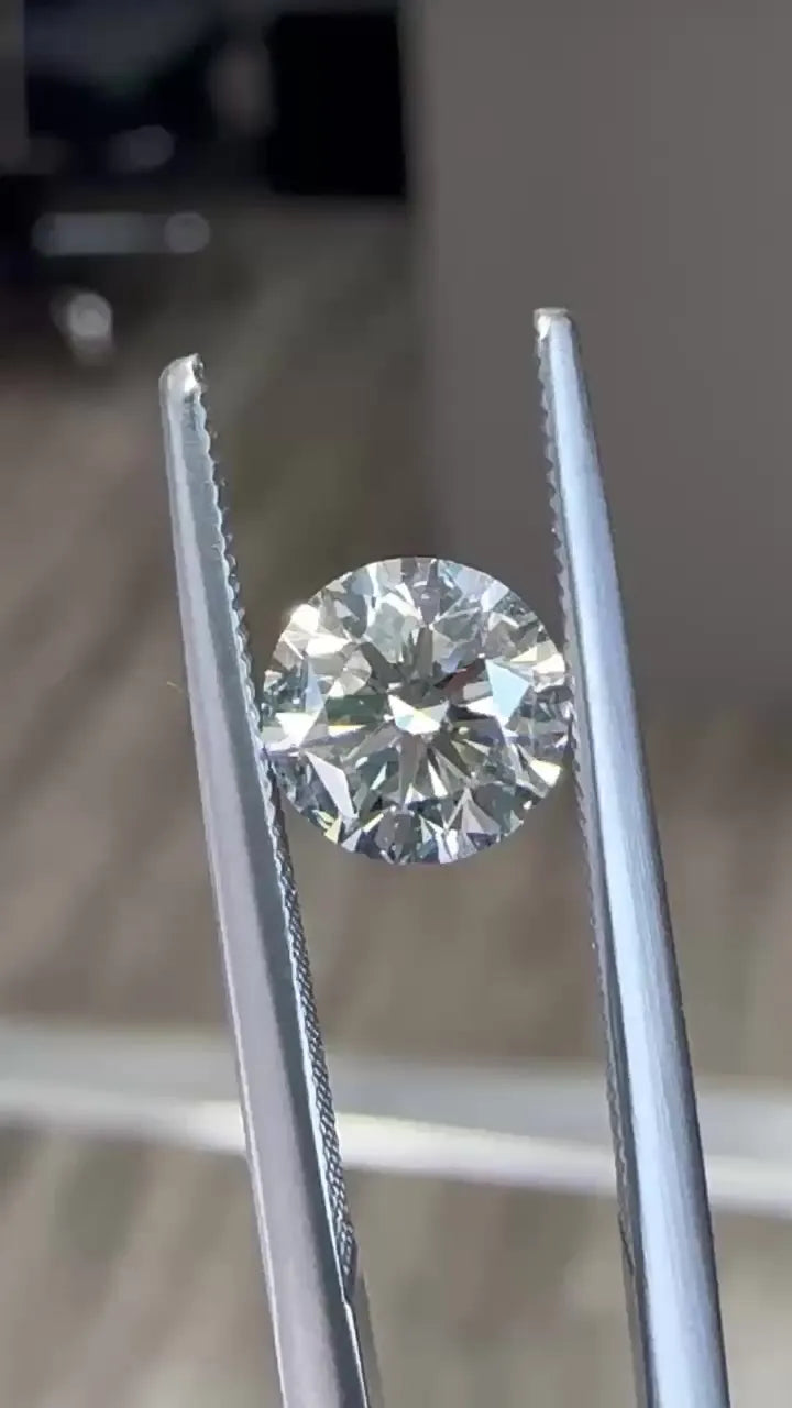 0.90ct Round Natural Diamond (Colour I, Clarity VS2, Cut ID, EGL Certified)