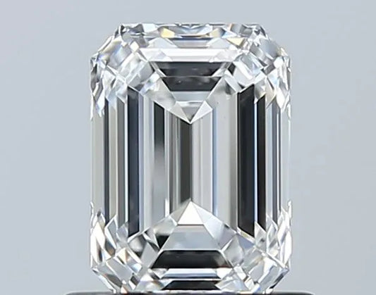 0.91ct Emerald Natural Diamond (Colour D, Clarity VS1, Cut EX, GIA Certified)