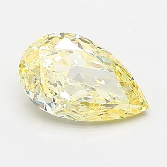 0.91ct Pear Lab Grown Diamond (Colour Fancy Light Yellow, Clarity VS1, IGI Certified)