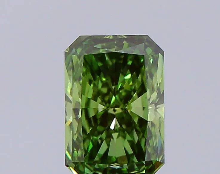 0.91ct Radiant Lab Grown Diamond (Colour Fancy Vivid Green, Clarity VS2, IGI Certified)