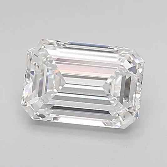 0.92ct Emerald Lab Grown Diamond (Colour D, Clarity IF, Cut EX, IGI Certified)