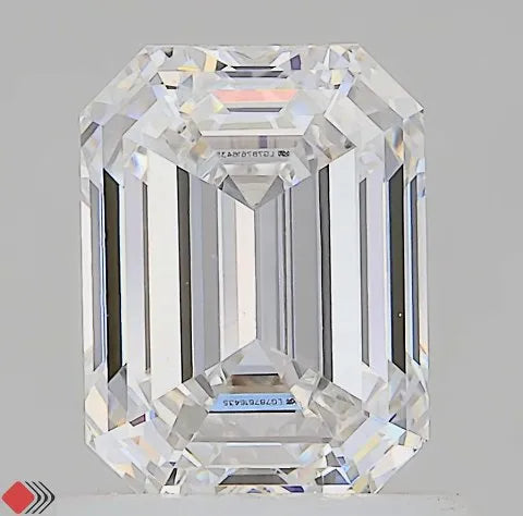 0.92ct Emerald Lab Grown Diamond (Colour D, Clarity VS1, IGI Certified)