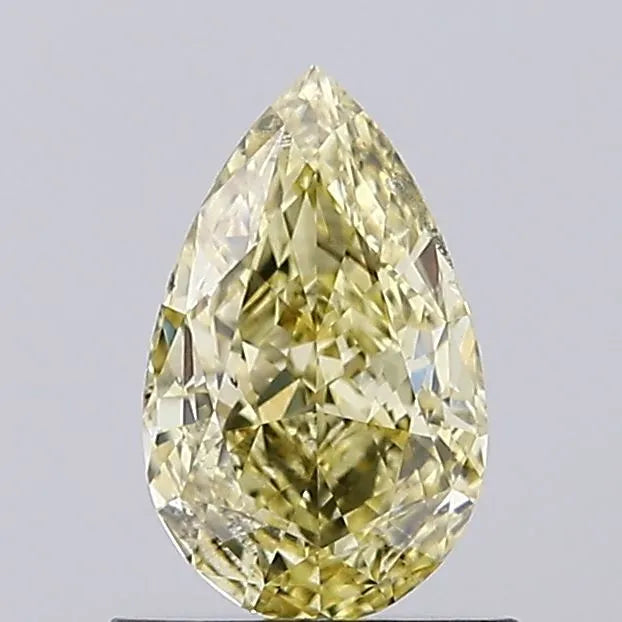 0.92ct Pear Lab Grown Diamond (Colour Fancy Intense Yellow, Clarity SI1, IGI Certified)