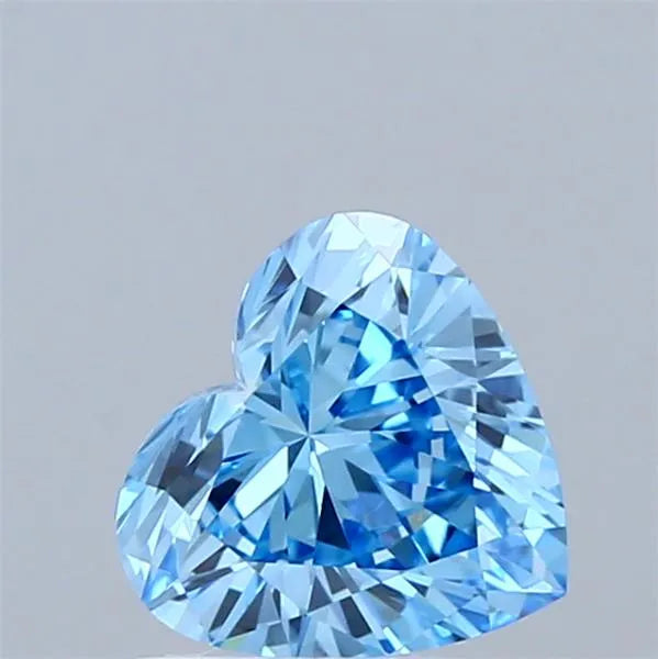 0.93ct Heart Lab Grown Diamond (Colour Fancy Vivid Blue, Clarity VVS2, IGI Certified)