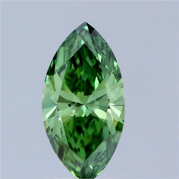 0.93ct Marquise Lab Grown Diamond (Colour Fancy Vivid Green, Clarity VS1, IGI Certified)