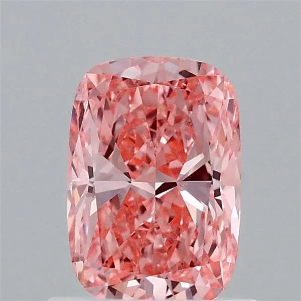 0.94ct Cushion brilliant Lab Grown Diamond (Colour Fancy Vivid Pink, Clarity VVS2, IGI Certified)