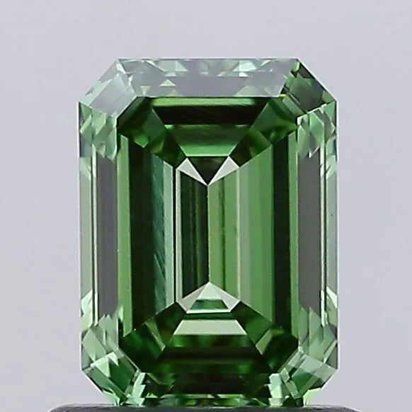 0.94ct Emerald Lab Grown Diamond (Colour Fancy Vivid Green, Clarity VS1, IGI Certified)