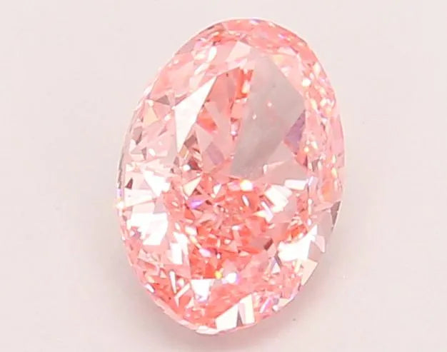 0.94ct Oval Lab Grown Diamond (Colour Fancy Vivid Pink, Clarity VVS2, IGI Certified)