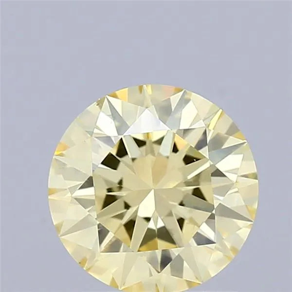 0.94ct Round Lab Grown Diamond (Colour Fancy Light Yellow, Clarity VS1, Cut EX, IGI Certified)