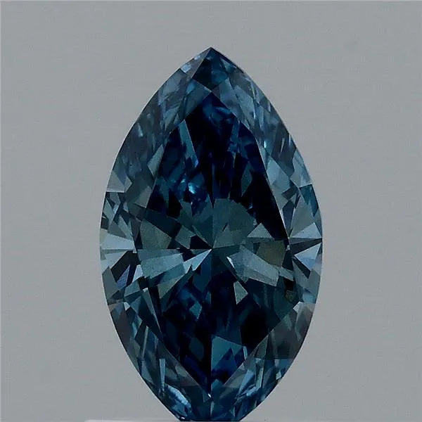 0.95ct Marquise Lab Grown Diamond (Colour Fancy Vivid Blue, Clarity SI1, IGI Certified)