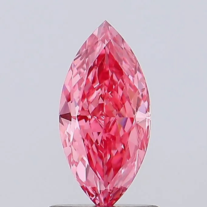 0.95ct Marquise Lab Grown Diamond (Colour Fancy Vivid Pink, Clarity VVS2, IGI Certified)
