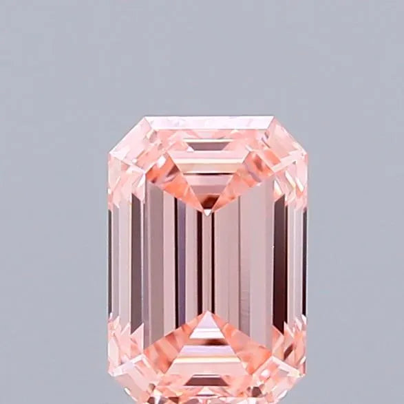 0.96ct Emerald Lab Grown Diamond (Colour Fancy Intense Pink, Clarity VVS2, IGI Certified)
