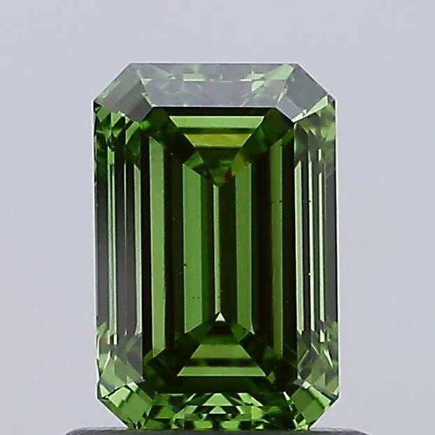 0.96ct Emerald Lab Grown Diamond (Colour Fancy Vivid Green, Clarity VS1, IGI Certified)