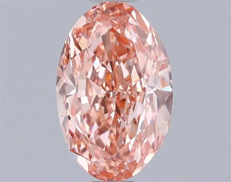 0.96ct Oval Lab Grown Diamond (Colour Fancy Vivid Pink, Clarity VS1, IGI Certified)