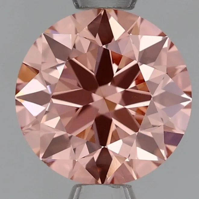 0.96ct Round Lab Grown Diamond (Colour Fancy Intense Pink, Clarity VS1, Cut ID, IGI Certified)