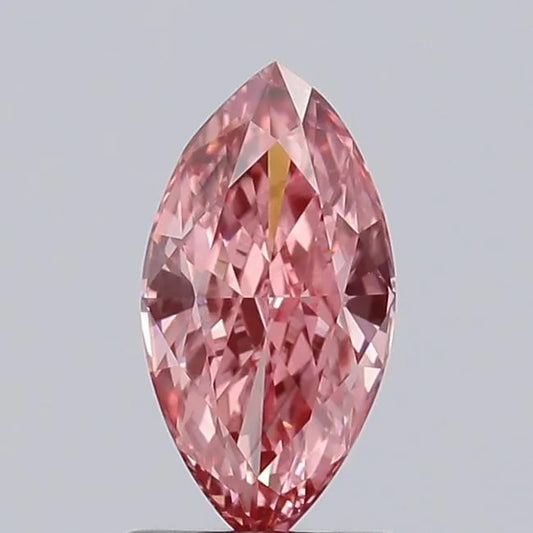 0.97ct Marquise Lab Grown Diamond (Colour Fancy Vivid Pink, Clarity VS2, IGI Certified)