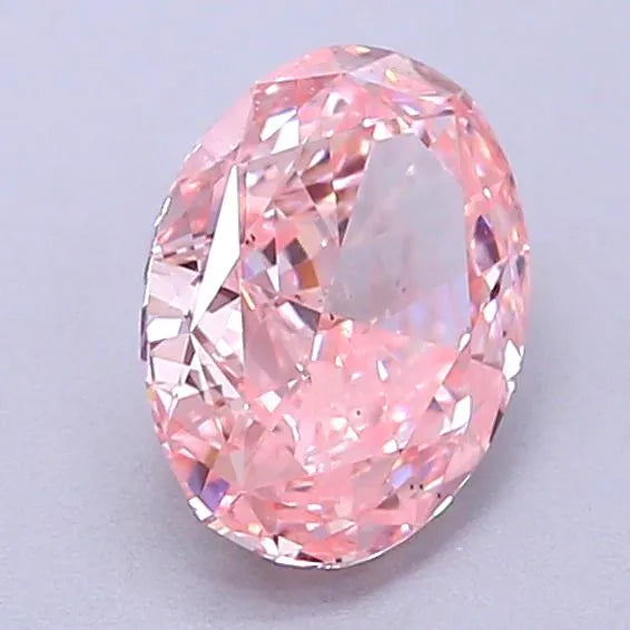 0.97ct Oval Lab Grown Diamond (Colour Fancy Intense Pink, Clarity SI1, IGI Certified)