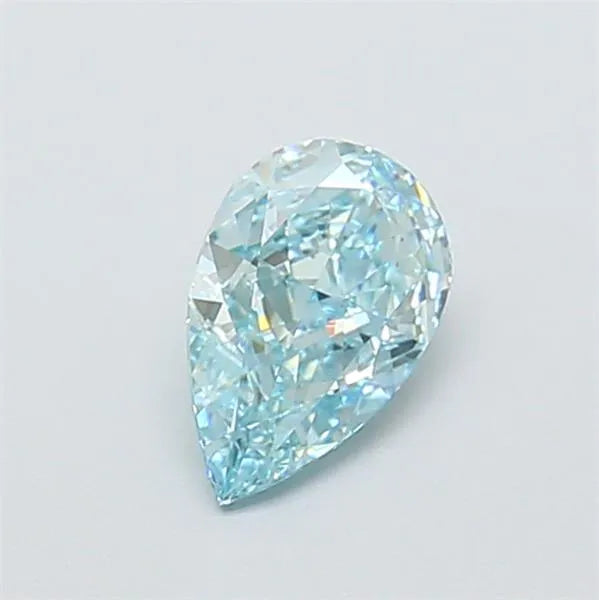 0.97ct Pear Lab Grown Diamond (Colour Fancy Intense Blue, Clarity VVS2, IGI Certified)