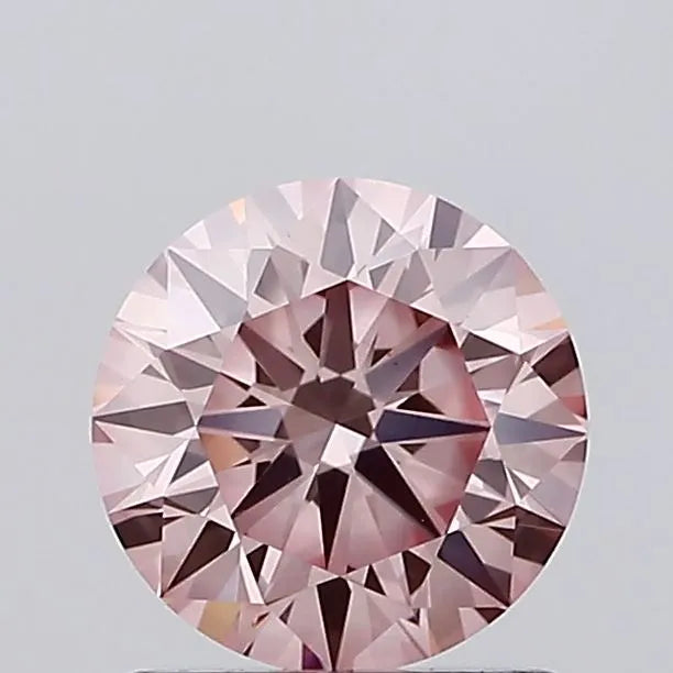 0.97ct Round Lab Grown Diamond (Colour Fancy Intense Pink, Clarity VVS2, Cut ID, IGI Certified)