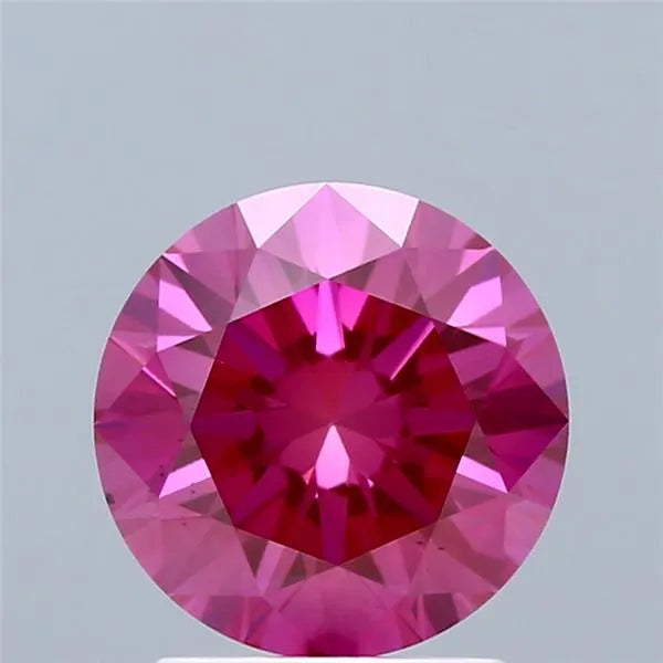0.97ct Round Lab Grown Diamond (Colour Fancy Vivid Blue, Clarity VS1, Cut ID, IGI Certified)