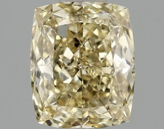 0.98ct Cushion modified Lab Grown Diamond (Colour Fancy Intense Yellow, Clarity VS2, IGI Certified)