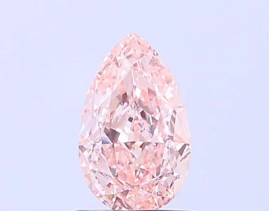 0.98ct Pear Lab Grown Diamond (Colour Fancy Intense Pink, Clarity VVS2, IGI Certified)