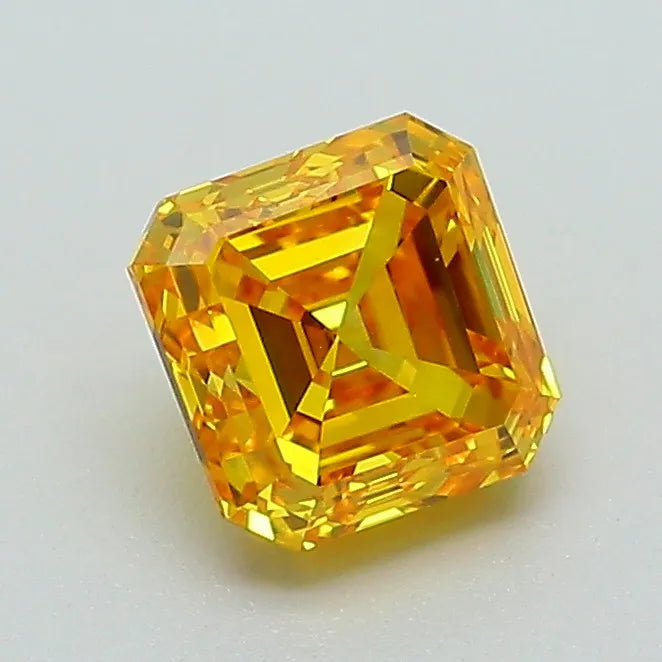 0.99ct Asscher Lab Grown Diamond (Colour Fancy Vivid Yellow, Clarity VS1, IGI Certified)
