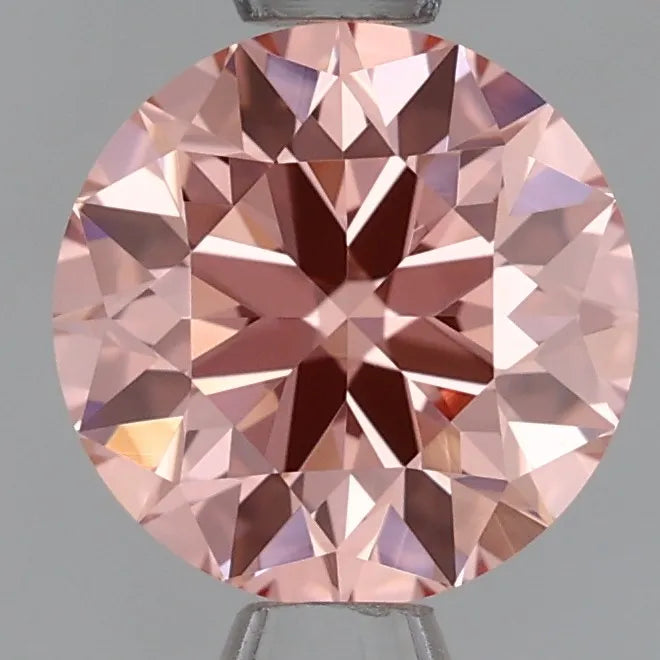 0.99ct Round Lab Grown Diamond (Colour Fancy Intense Pink, Clarity VVS1, Cut ID, IGI Certified)