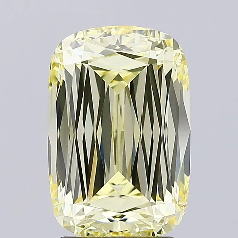 3.05ct Cushion modified Lab Grown Diamond (Colour Fancy Yellow, Clarity VVS2, IGI Certified)