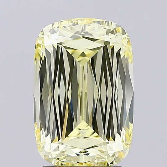 3.05ct Cushion modified Lab Grown Diamond (Colour Fancy Yellow, Clarity VVS2, IGI Certified)