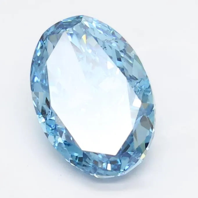 1.80ct Oval Lab Grown Diamond (Colour Fancy Vivid Blue, Clarity VVS2, IGI Certified)
