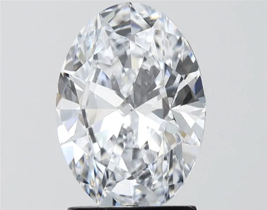 2.58ct Oval Lab Grown Diamond (Colour F, Clarity VVS2, IGI Certified)