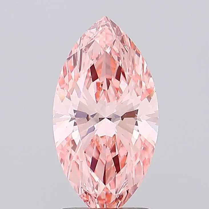 2.01ct Marquise Lab Grown Diamond (Colour Fancy Vivid Pink, Clarity VS1, IGI Certified)