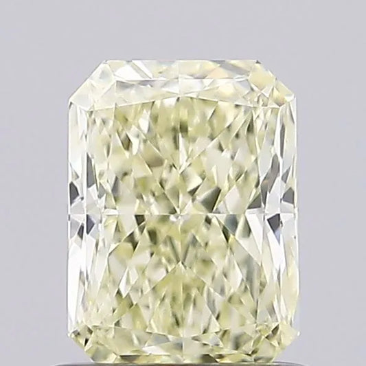 0.78ct Radiant Lab Grown Diamond (Colour Fancy Light Yellow, Clarity VVS2, Cut GD, IGI Certified)