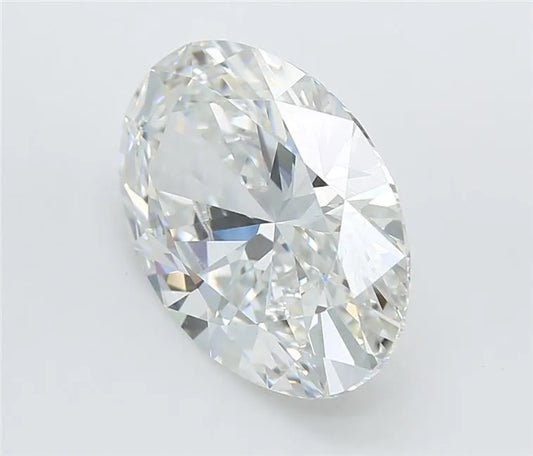 4.10ct Oval Lab Grown Diamond (Colour E, Clarity VVS2, IGI Certified)