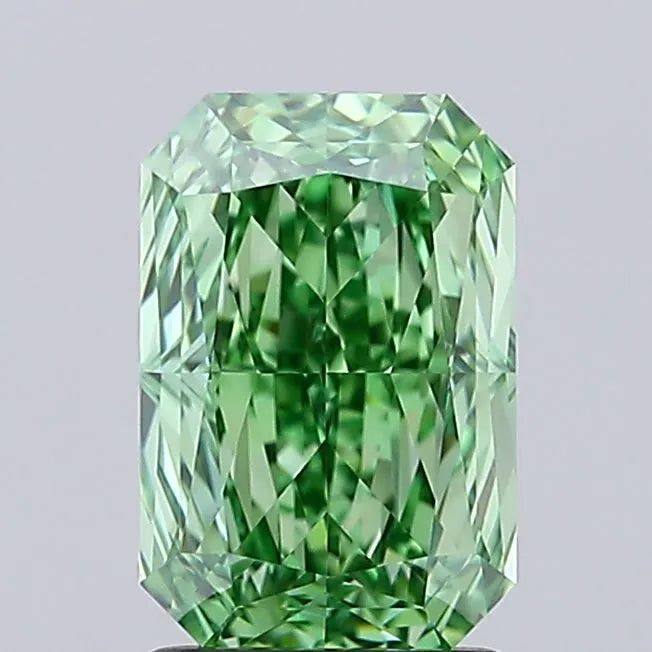 2.09ct Radiant Lab Grown Diamond (Colour Fancy Vivid Green, Clarity IF, IGI Certified)