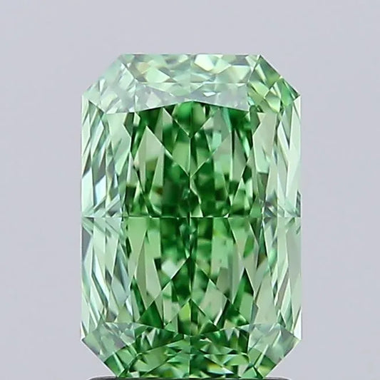 2.09ct Radiant Lab Grown Diamond (Colour Fancy Vivid Green, Clarity IF, IGI Certified)