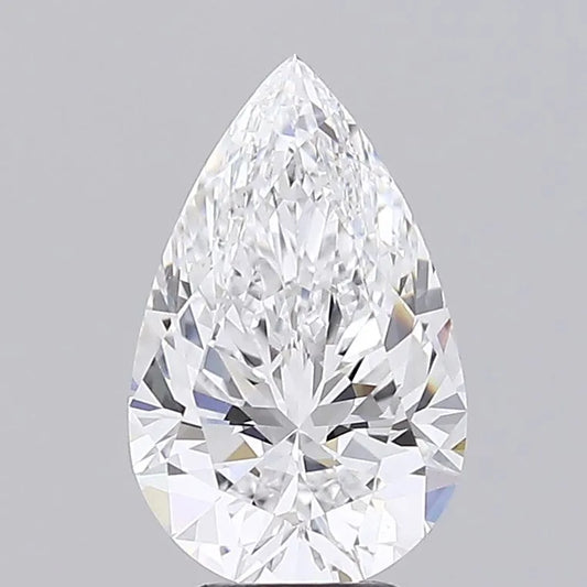 2.91ct Pear Lab Grown Diamond (Colour D, Clarity VVS2, IGI Certified)