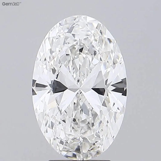 3.51ct Oval Lab Grown Diamond (Colour F, Clarity VVS2, IGI Certified)