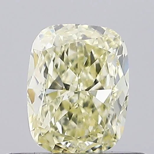 0.51ct Cushion modified Lab Grown Diamond (Colour Fancy Light Yellow, Clarity VS1, Cut GD, IGI Certified)