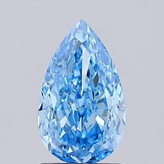 1.51ct Pear Lab Grown Diamond (Colour Fancy Vivid Blue, Clarity VVS2, IGI Certified)